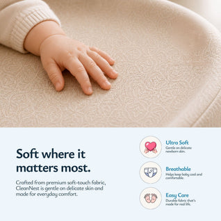 True Haven | Portable Diaper Changing Pad – Travel Changing Station with Safety Strap, Machine Washable