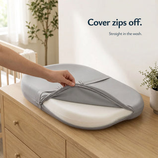 True Haven | Portable Diaper Changing Pad – Travel Changing Station with Safety Strap, Machine Washable