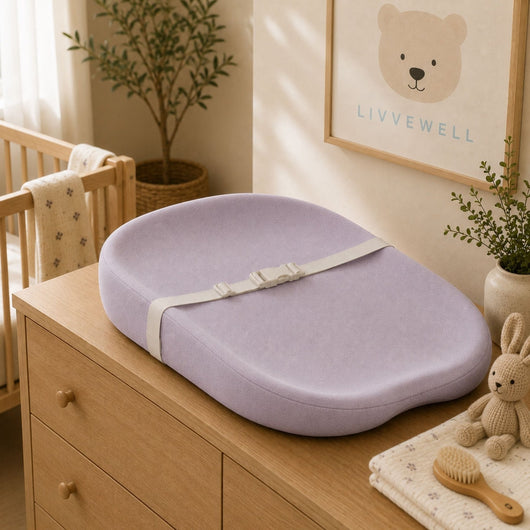 True Haven | Portable Diaper Changing Pad – Travel Changing Station with Safety Strap, Machine Washable