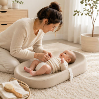 True Haven | Portable Diaper Changing Pad – Travel Changing Station with Safety Strap, Machine Washable