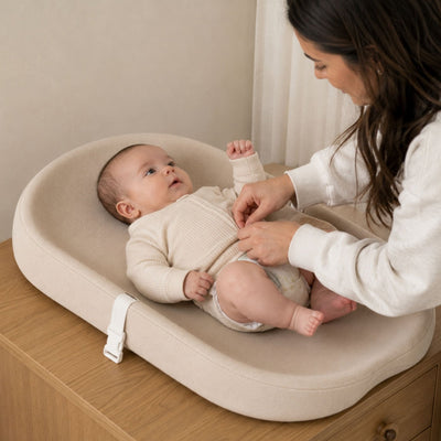 True Haven | Portable Diaper Changing Pad – Travel Changing Station with Safety Strap, Machine Washable