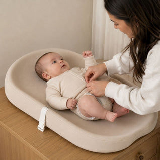 True Haven | Portable Diaper Changing Pad – Travel Changing Station with Safety Strap, Machine Washable