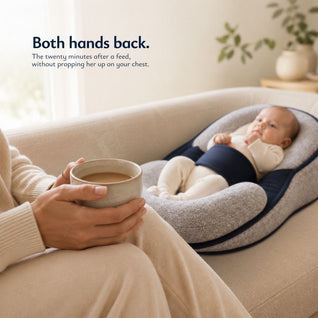 True Haven | Baby Head Support Lounger – Contoured Flat Head Prevention Cradle, Machine Washable