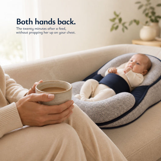 True Haven | Baby Head Support Lounger – Contoured Flat Head Prevention Cradle, Machine Washable