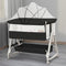 True Haven | 3-in-1 Adjustable Bedside Bassinet – Breathable Design, Includes Mosquito Net