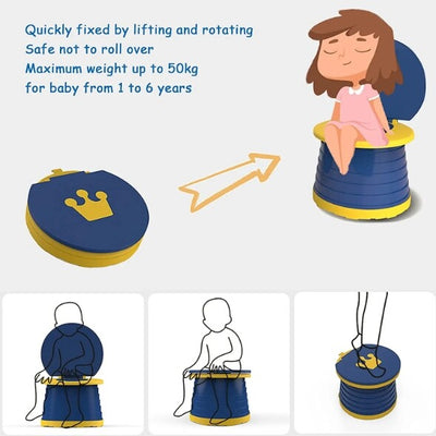 True Haven | Portable Kids Toilet Seat – Foldable & Travel-Ready, Non-Toxic Materials