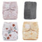 True Haven | Reusable Cloth Diaper Set – Adjustable Snap Fit, Waterproof Covers