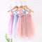 True Haven | Girls Rainbow Tulle Party Dress – Cotton-Lined for Comfort, Sparkly Star & Moon Detail