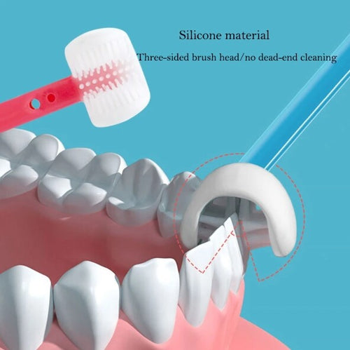 True Haven | Kids Three-Sided Toothbrush – Full-Coverage Brush Design, Gentle Soft Bristles