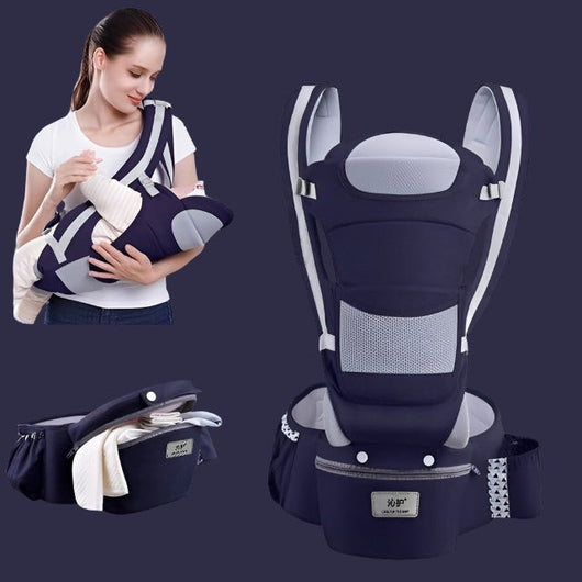 True Haven | Hip Seat Baby Carrier – Ergonomic Weight Distribution, 15 Carrying Positions