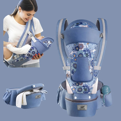 True Haven | Hip Seat Baby Carrier – Ergonomic Weight Distribution, 15 Carrying Positions