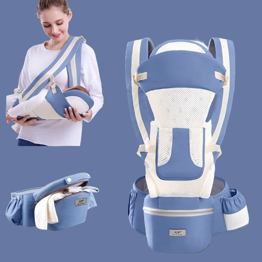 True Haven | Hip Seat Baby Carrier – Ergonomic Weight Distribution, 15 Carrying Positions