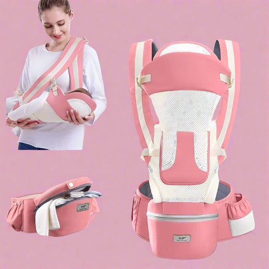 True Haven | Hip Seat Baby Carrier – Ergonomic Weight Distribution, 15 Carrying Positions
