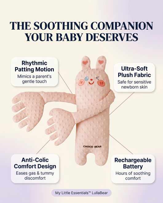 True Haven | Plush Sleep Companion Toy – Rhythmic Patting Baby Soother, 5 Animal Characters
