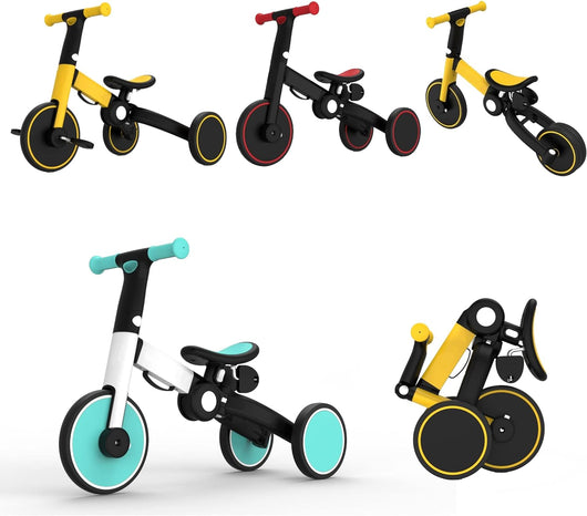 True Haven | 5-in-1 Kids Tricycle & Balance Bike – Grows With Your Child, No Assembly Required