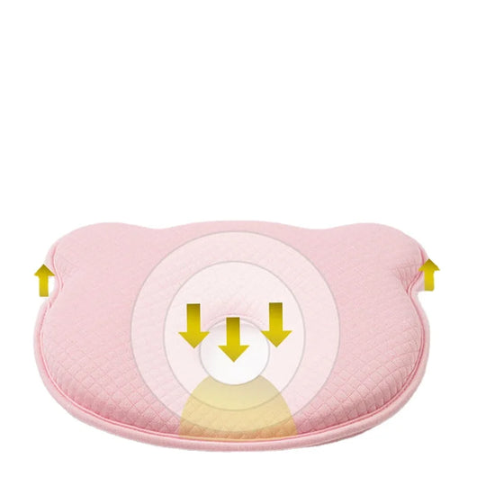 True Haven | Memory Foam Baby Head Support Pillow – Breathable 3D Air Mesh, Organic Cotton Cover