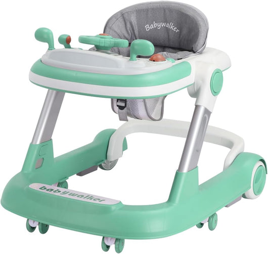 True Haven | Convertible Baby Walker – 2-in-1 Seated & Push-Behind Design, Adjustable Height