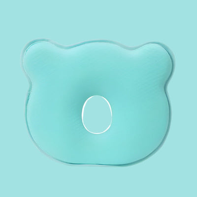 True Haven | Memory Foam Baby Head Support Pillow – Breathable 3D Air Mesh, Organic Cotton Cover