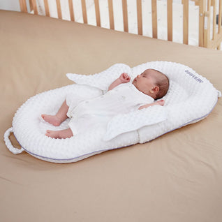 True Haven | Baby Lounger Bed – Soft & Reversible Design, Cozy Newborn Essential