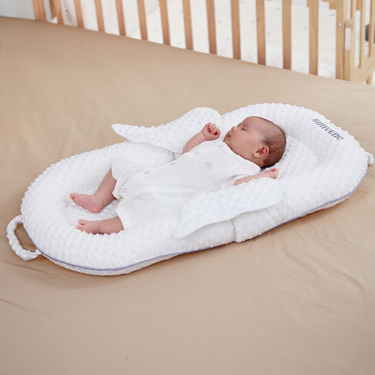 True Haven | Baby Lounger Bed – Soft & Reversible Design, Cozy Newborn Essential
