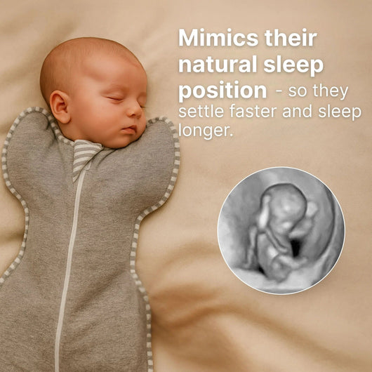 True Haven | Arms-Up Baby Swaddle – Breathable Newborn Sleep Sack for Self-Soothing, 1-12 Months