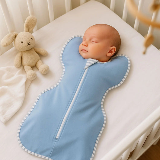 True Haven | Arms-Up Baby Swaddle – Breathable Newborn Sleep Sack for Self-Soothing, 1-12 Months