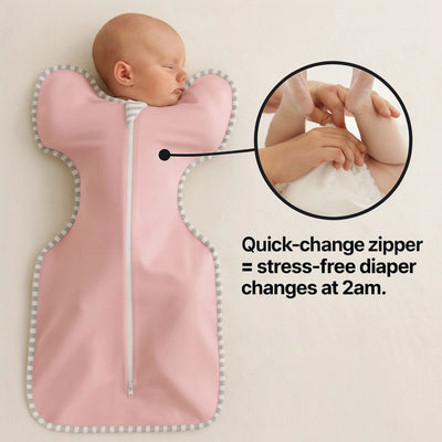 True Haven | Arms-Up Baby Swaddle – Breathable Newborn Sleep Sack for Self-Soothing, 1-12 Months