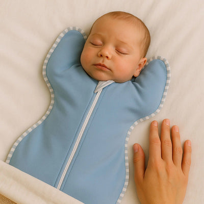 True Haven | Arms-Up Baby Swaddle – Breathable Newborn Sleep Sack for Self-Soothing, 1-12 Months