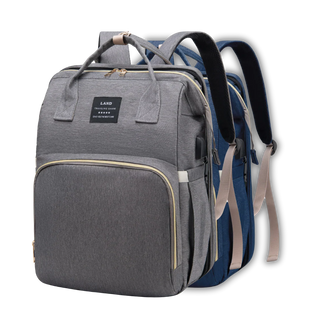 True Haven | All-In-One Diaper Bag Backpack – Durable Oxford Baby Bag for Parents, 6 Colors