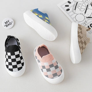 True Haven | Canvas First Walker Shoes – Slip-On Toddler Sneakers with Non-Slip Sole, 6-36 Months