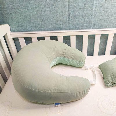 True Haven | Angled Nursing Pillow with Baby Lounger – Hands-Free Support, Double-Sided Design