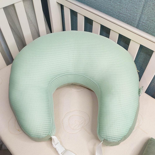 True Haven | Angled Nursing Pillow with Baby Lounger – Hands-Free Support, Double-Sided Design