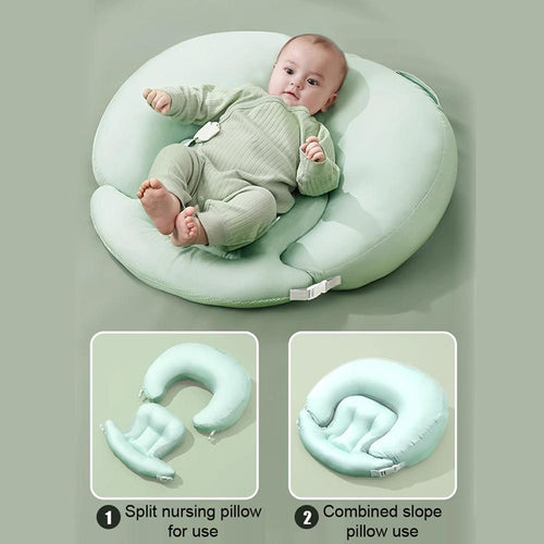 True Haven | Multifunctional Baby Nursing Pillow – Ergonomic Feeding Support, Machine Washable