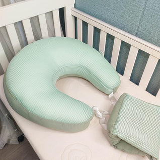 True Haven | Angled Nursing Pillow with Baby Lounger – Hands-Free Support, Double-Sided Design