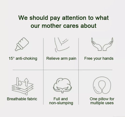 True Haven | Angled Nursing Pillow with Baby Lounger – Hands-Free Support, Double-Sided Design