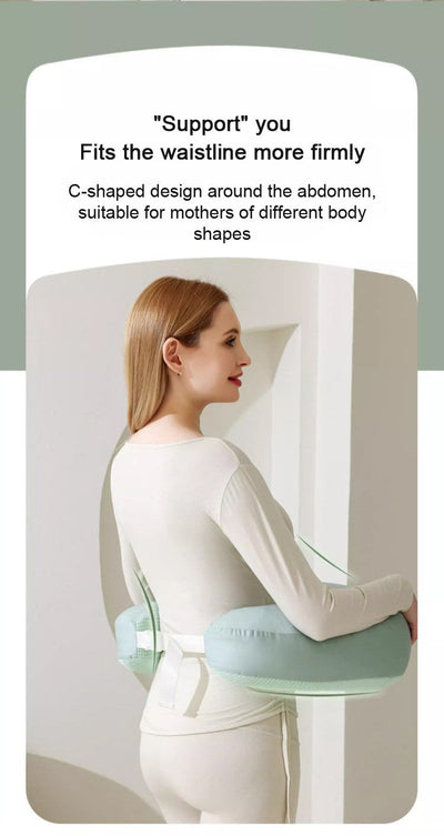 True Haven | Angled Nursing Pillow with Baby Lounger – Hands-Free Support, Double-Sided Design