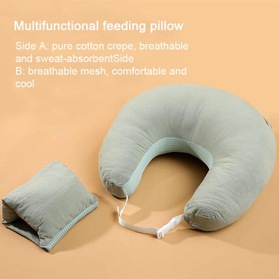 True Haven | Angled Nursing Pillow with Baby Lounger – Hands-Free Support, Double-Sided Design