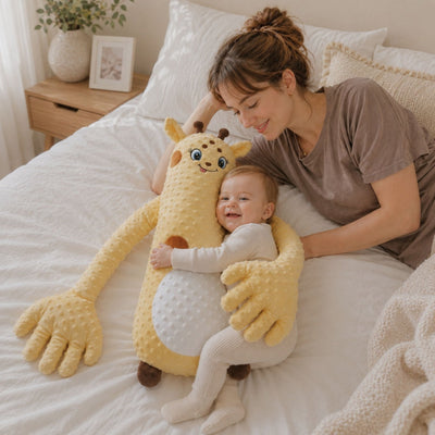 True Haven | Plush Baby Patting Soother – Hands-Free Bedtime Comfort Toy, 4 Animal Designs