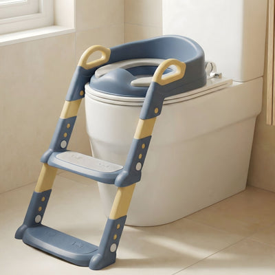 True Haven | Toddler Potty Training Step Stool – Ladder-Style Toilet Trainer Seat, Non-Slip & Foldable