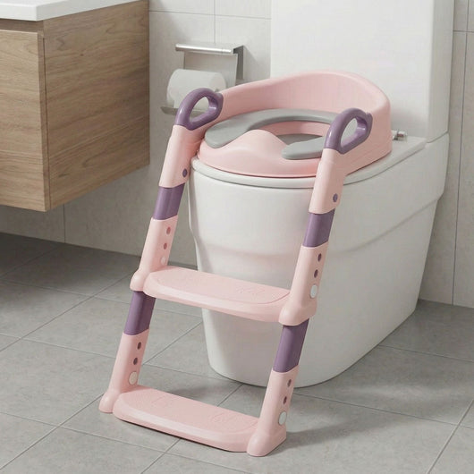 True Haven | Toddler Potty Training Step Stool – Ladder-Style Toilet Trainer Seat, Non-Slip & Foldable