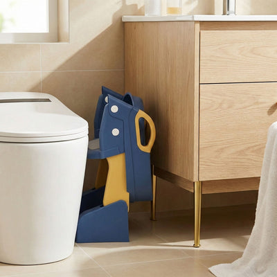 True Haven | Toddler Potty Training Step Stool – Ladder-Style Toilet Trainer Seat, Non-Slip & Foldable