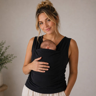 True Haven | Mom Babywearing Shirt – Skin-to-Skin Newborn Nursing Bonding Shirt, Sizes S-3XL
