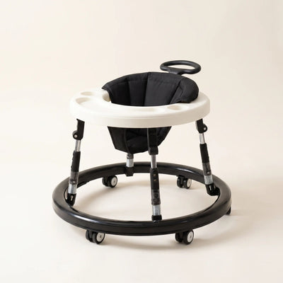 True Haven | Foldable Baby Walker – Anti-Rollover Walker with 10-Level Height Adjustment, 5-18 Months