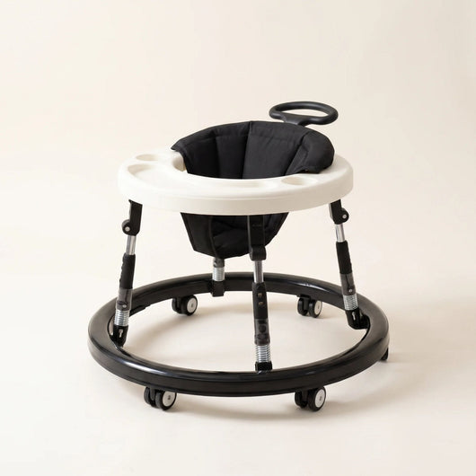 True Haven | Foldable Baby Walker – Anti-Rollover Walker with 10-Level Height Adjustment, 5-18 Months