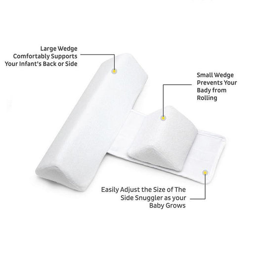True Haven | Adjustable Anti-Roll Baby Sleep Positioner – Soft Breathable Materials, Machine Washable Cover
