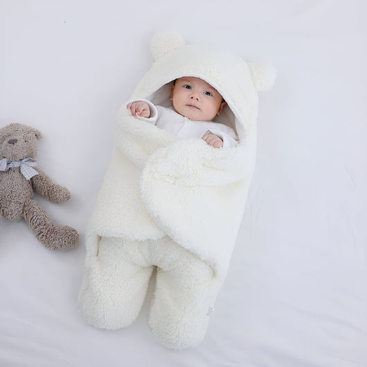 True Haven | Fleece Pram Suit – Warm Insulated Baby Snowsuit for Strollers, 0-6 Months, 6 Colors