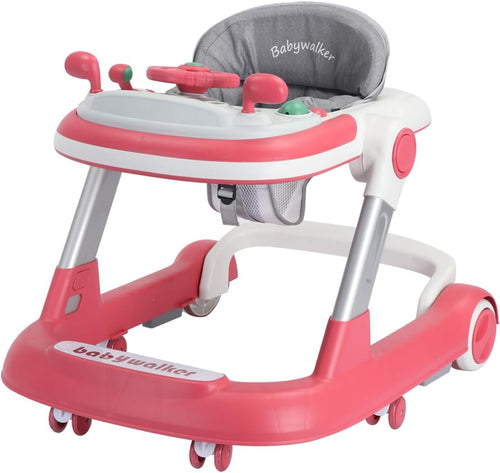True Haven | Convertible Baby Walker – 2-in-1 Seated & Push-Behind Design, Adjustable Height