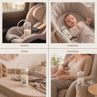 True Haven | Anti-Colic Baby Bottle – Flexible Feeding Bottle with Weighted Straw, BPA-Free, 150ml & 240ml