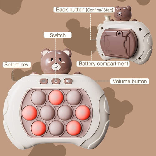 True Haven | Electronic Pop-It Game Console – Fast-Paced Reaction Game, Fun for Kids & Adults