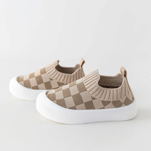True Haven | Canvas First Walker Shoes – Slip-On Toddler Sneakers with Non-Slip Sole, 6-36 Months